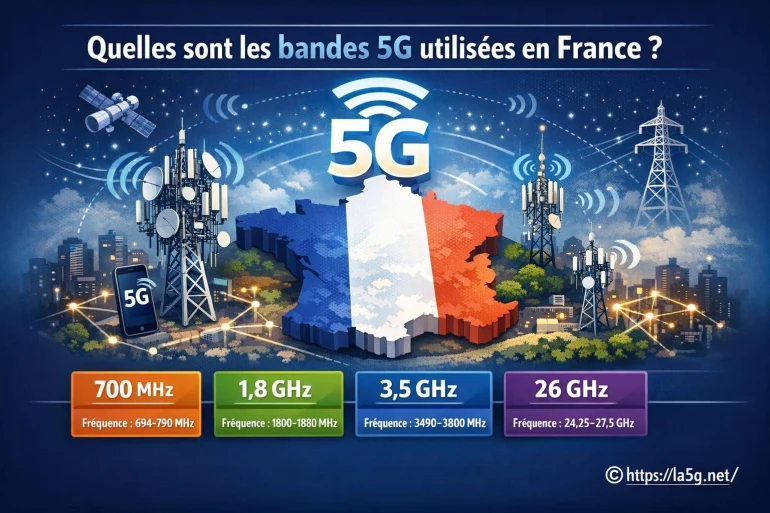 Quelles sont les bandes 5G utilisées en France ?
