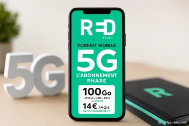 Forfait mobile 5G red by SFR : l'abonnement phare à 9,99 €/mois