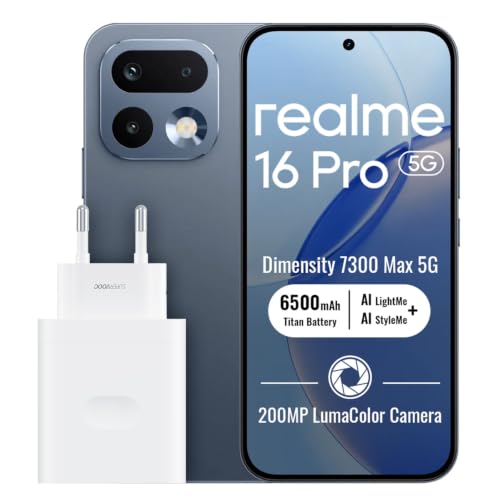 realme 16 Pro 5G Smartphone 8+256Go, Grey