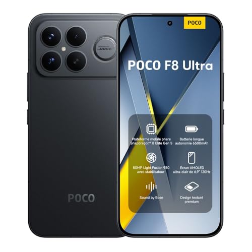 XIAOMI POCO F8 Ultra Smartphone 16＋512 Go Batterie 6500mAh 