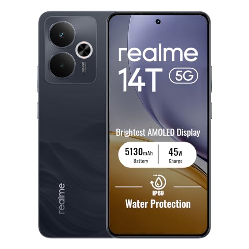 realme 14T 5G Smartphone 8+256Go, Black
