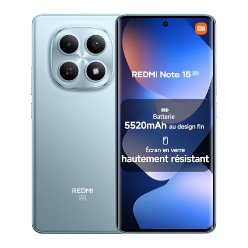 XIAOMI REDMI Note 15 5G Smartphone 8＋256 Go Design Ultra-Fi