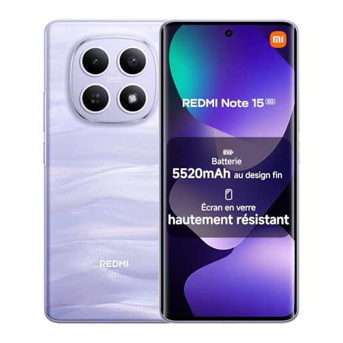 XIAOMI REDMI Note 15 5G Smartphone 8＋256 Go Design Ultra-Fi
