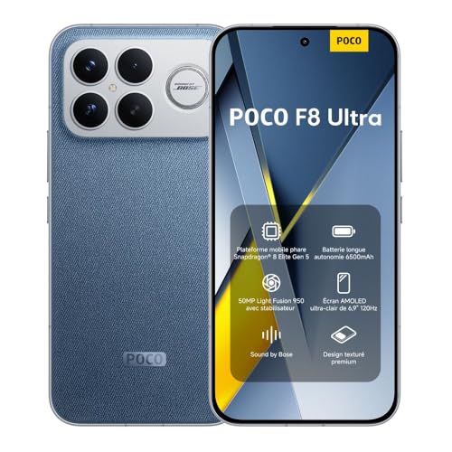 XIAOMI POCO F8 Ultra Smartphone 16＋512 Go Batterie 6500mAh 