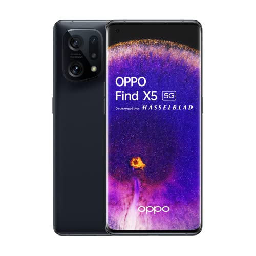 OPPO Find X5 – Smartphone 5G, 8 Go RAM + 256 Go, Écran 6.55 