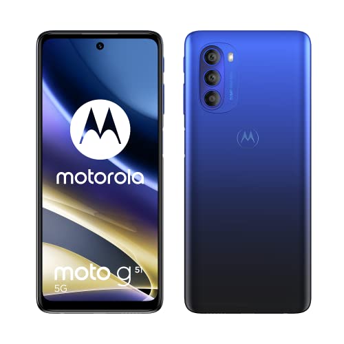Motorola G51 Smartphone debloqué 5G 64GB Bleu Indigo Version
